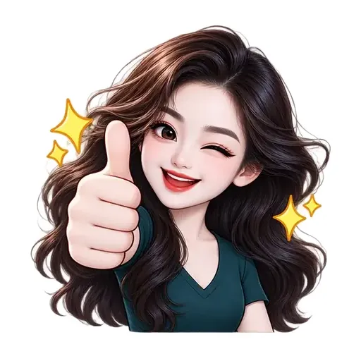 AI emoji sticker "Okay" made from a photo — animated