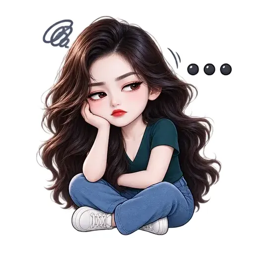 AI emoji sticker "Speechless" made from a photo — animated