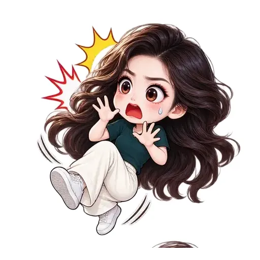 AI emoji sticker "Shocked" made from a photo — animated