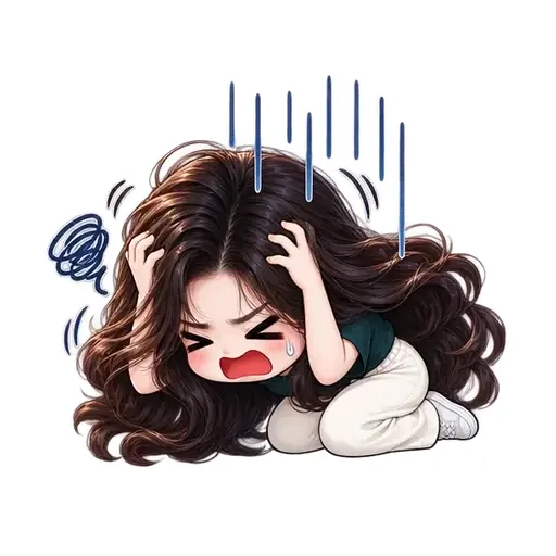 AI emoji sticker "Meltdown" made from a photo — animated