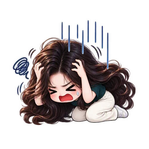 AI emoji sticker "Meltdown" made from a photo — static, no motion